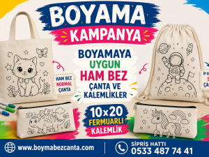 Etkinlik Boyama Bez Çanta Setleri