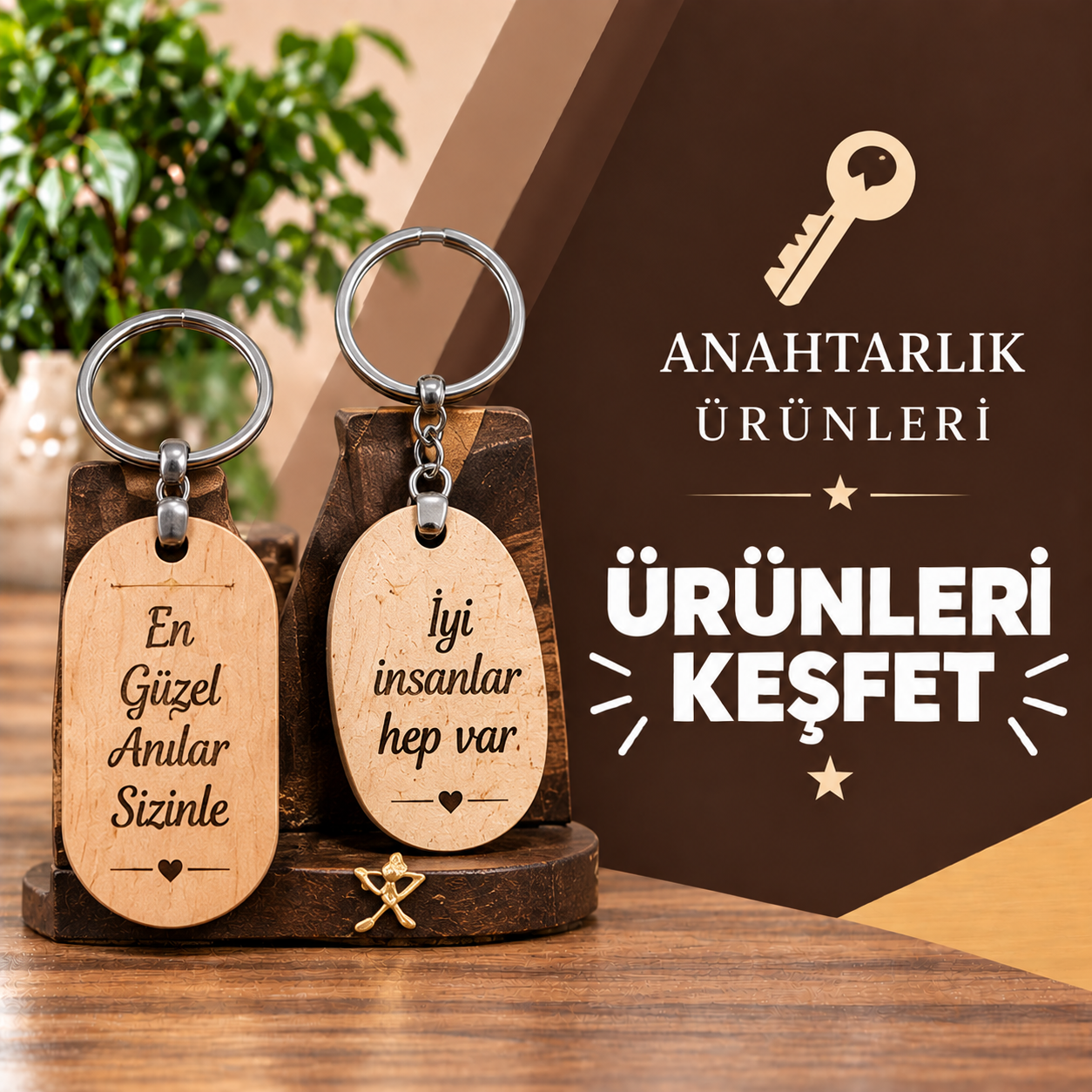 AHŞAP ANAHTARLIK