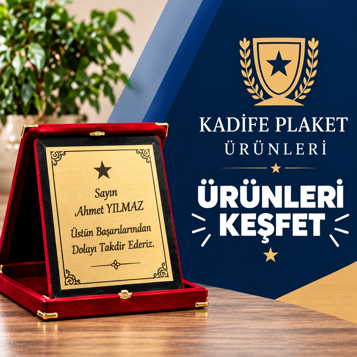 KADİFE PLAKET