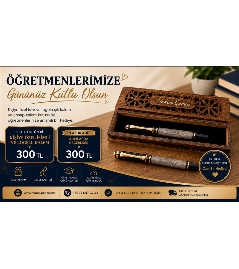öğretmenler günü hediyasi isimli kalem