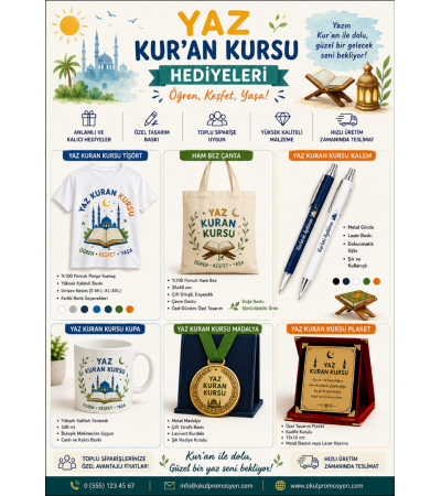 Okul Hediyeleri - Yaz Kuran kursu Hediyeleri