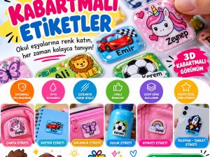 3 d okul öğrenci etiketi - sticker