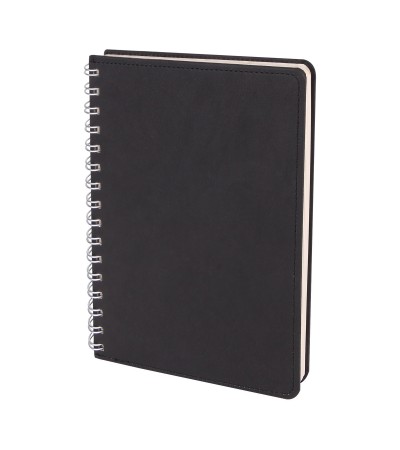 BATIKENT SİYAH SPİRALLİ TARİHSİZ DEFTER (15X21 CM)