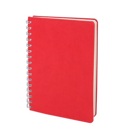 BATIKENT KIRMIZI SPİRALLİ TARİHSİZ DEFTER (15X21 CM)