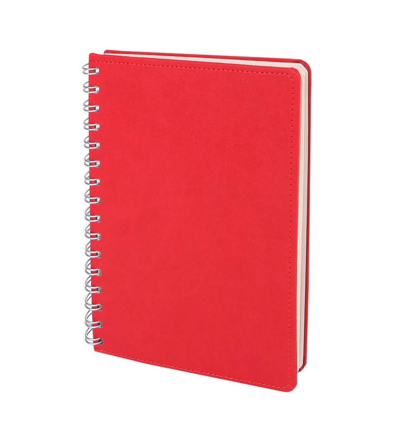 BATIKENT KIRMIZI SPİRALLİ TARİHSİZ DEFTER (15X21 CM)