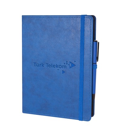 SÖĞÜTÖZÜ LACİVERT SPİRALLİ TARİHSİZ DEFTER (17X24 CM)