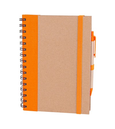 PURSAKLAR TURUNCU SPİRALLİ TARİHSİZ DEFTER (15X21 CM)