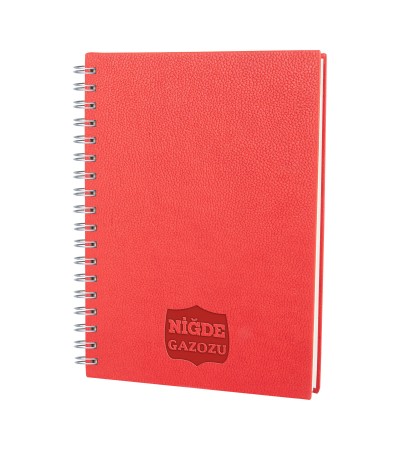 ALTINDAĞ KIRMIZI KARELİ SPİRALLİ TARİHSİZ DEFTER (17X24 CM) ALTINDAĞ KIRMIZI KARELİ SPİRALLİ TARİHSİZ DEFTER (17X24 CM)