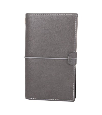 KUĞULU FÜME TARİHSİZ DEFTER (11,5X20 CM)