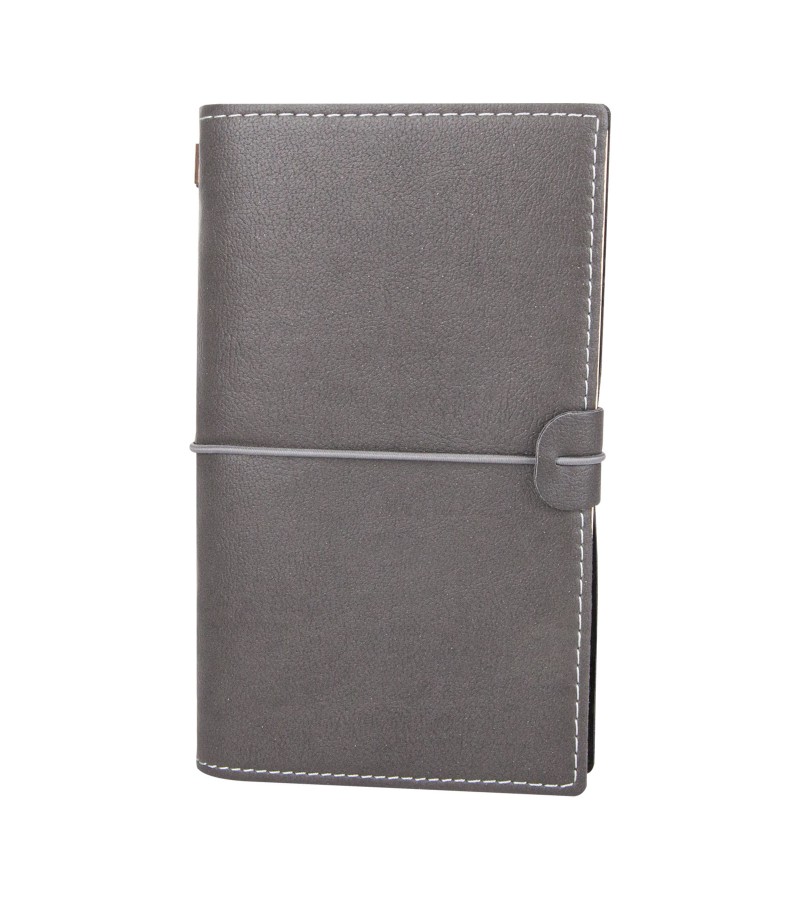 KUĞULU FÜME TARİHSİZ DEFTER (11,5X20 CM)