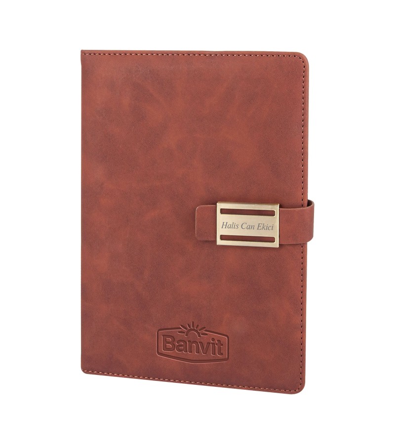 AKINCI KAHVERENGİ TARİHSİZ DEFTER (15X21 CM)