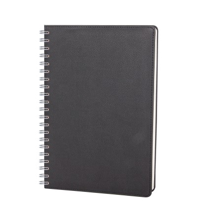 PLEVNE SİYAH KARELİ TARİHSİZ SPİRALLİ DEFTER (20x28 CM)