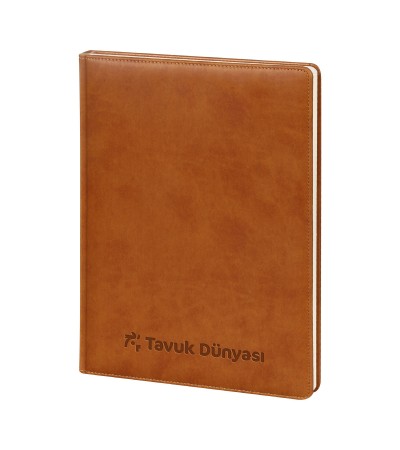 YAKACIK TABA TARİHLİ GÜNLÜK CİLTLİ AJANDA (20X28 CM)