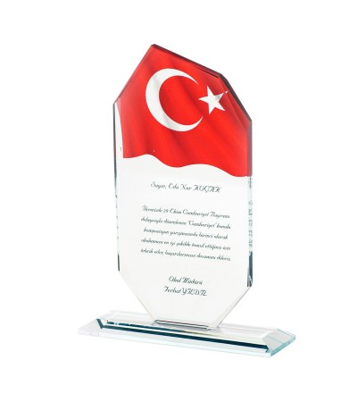 OSKAY ŞEFFAF KRİSTAL PLAKET