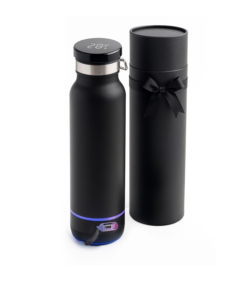 IHLARA SİYAH 650 ML DERECELİ HOPARLÖRLÜ TERMOS