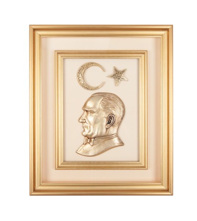 ÖNCÜ BEJ ATATÜRK KABARTMALI TABLO