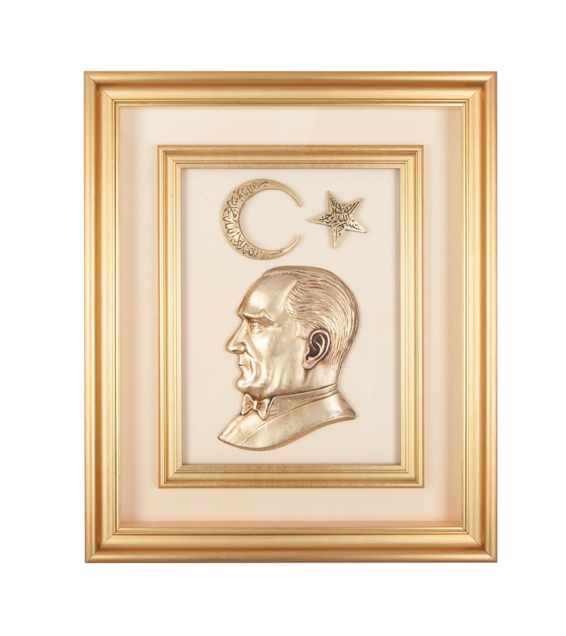 ÖNCÜ BEJ ATATÜRK KABARTMALI TABLO