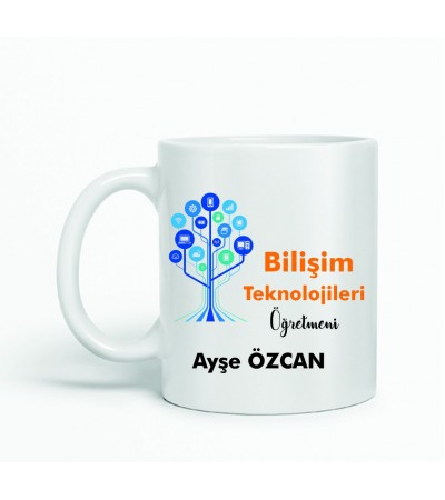 Bilişim ve Teknoloji Öğretmenine Hediye Kupa Bardak