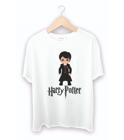 Resimli Harry Potter Baskılı Tişört