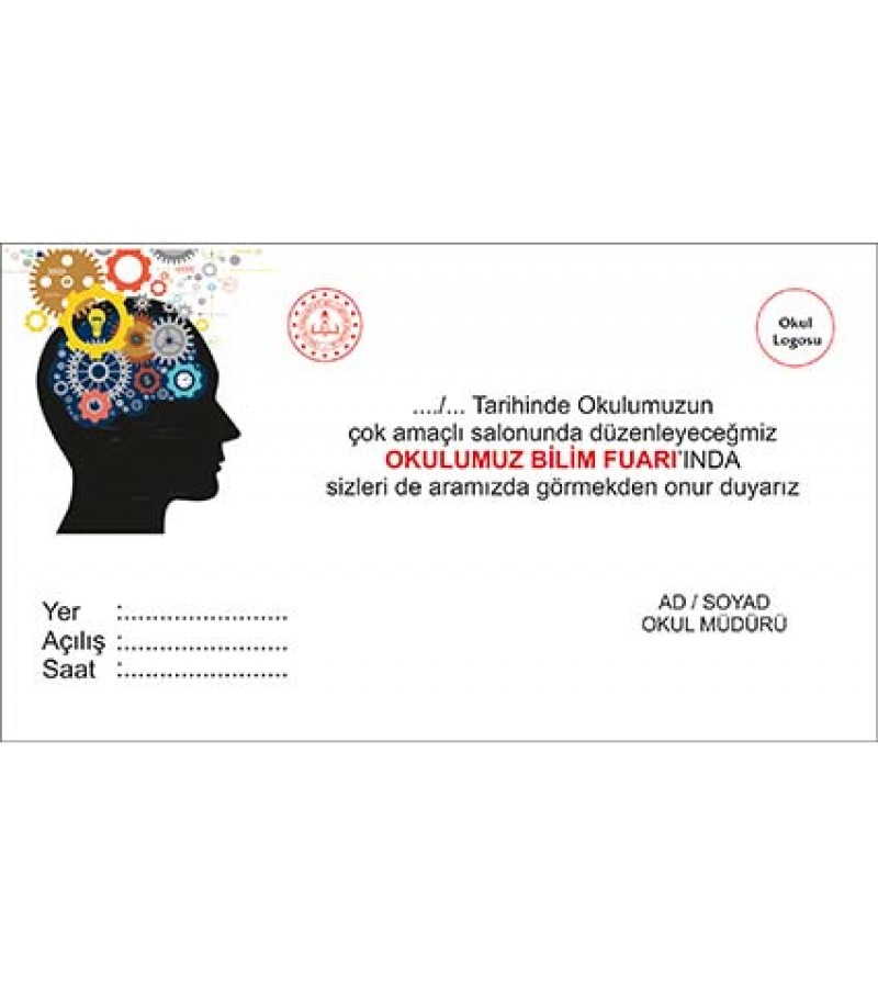 Bilim Fuarları Davetiye Modelleri 5