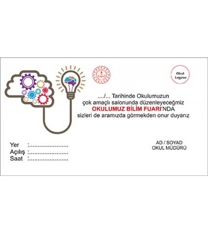 Bilim Fuarı Davetiyeleri 11 Bilim Fuarı Davetiyeleri 11