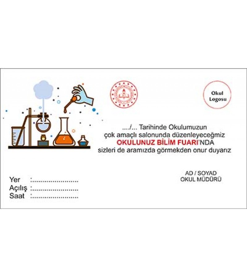 Okul Fuarı Davetiye