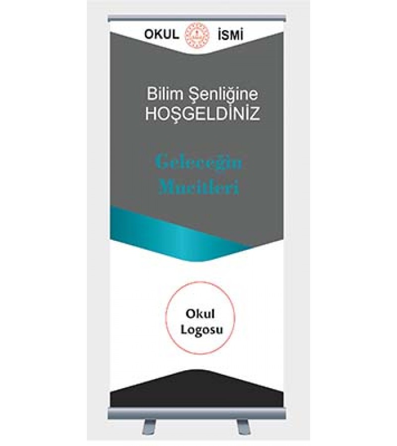 Roll up Banner Baskı  bilim fuarına Özel