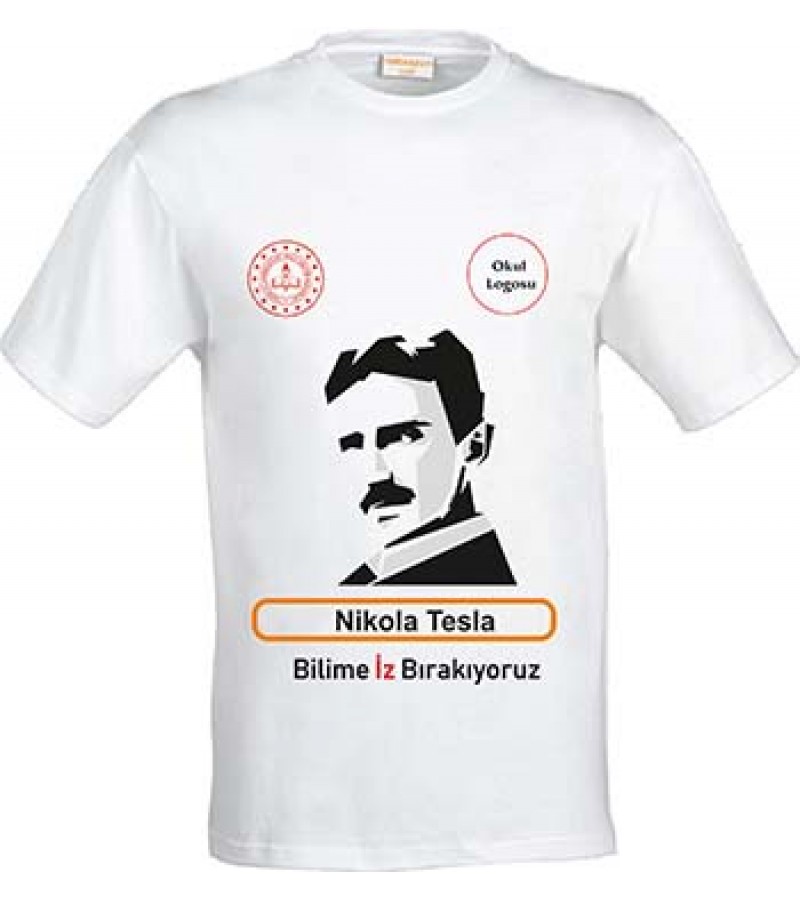 Bilim Fuarlarına Tişört Baskı -  Nikola Tesla Bilim Tişört