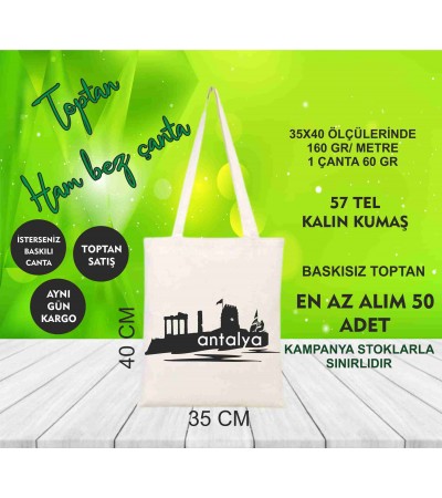 Antalya promosyon ham bez çanta Antalya promosyon ham bez çanta