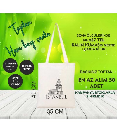 İstanbul toptan ham bez çanta