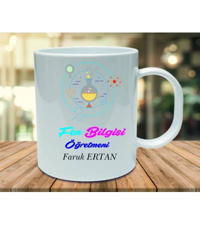 Fen Bilgisi Öğretmenine Kupa Bardak