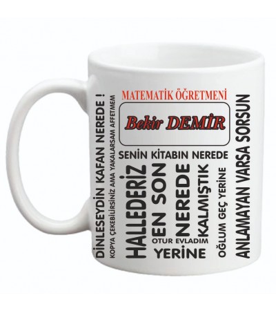 Matematik Öğretmenlerine Hediye Kupa Matematik Öğretmenlerine Hediye Kupa
