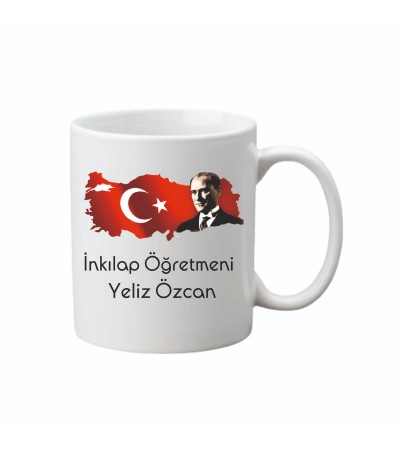İnkilap Öğretmenine Hediye Kupa Bardak